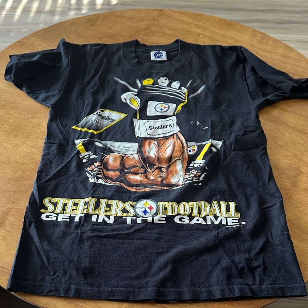 Steelers Football Graphic Black T-Shirt